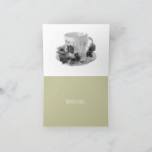 HAPPY BIRTHDAY  TEACUP WENSKAART KAART (Binnen)