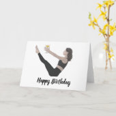 Happy Birthday Teaser Pilates Card Kaart (Gele Bloem)
