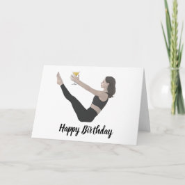 Happy Birthday Teaser Pilates Card Kaart