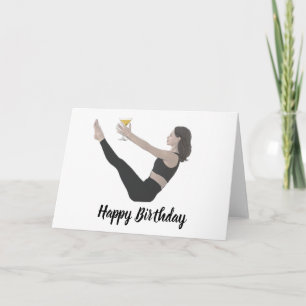 Happy Birthday Teaser Pilates Card Kaart