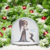 Happy Birthday Teckel Anime Sneeuwbol (Kerstmis)