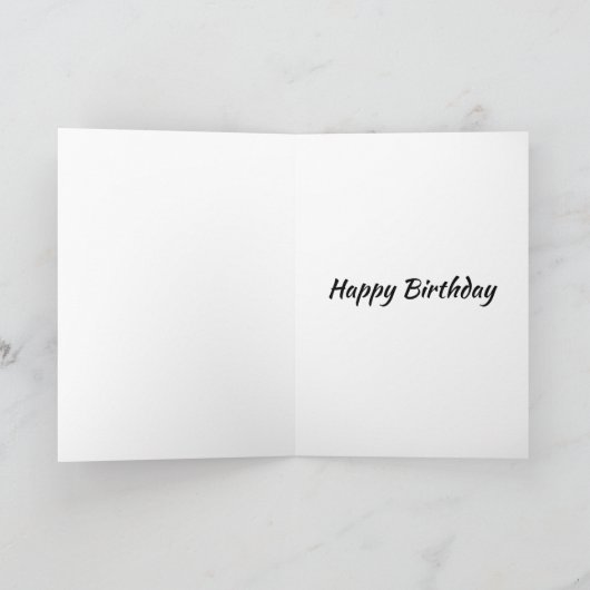 Happy Birthday Teckel Kaart (Binnen)