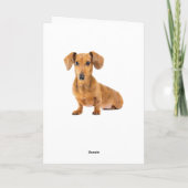 Happy Birthday Teckel Puppy Dog Kaart (Achterkant)