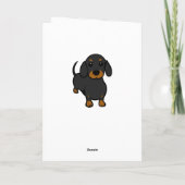 Happy Birthday Teckel Puppy Dog Note Kaart (Achterkant)