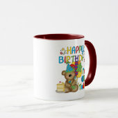 Happy Birthday Teddy Bear 1e T-shirts en geschenke Mok (Voorkant rechts)