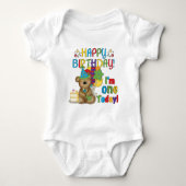 Happy Birthday Teddy Bear 1st T-shirts en cadeautj (Voorkant)
