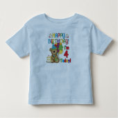 Happy Birthday Teddy Bear 4e T-shirts en geschenke (Voorkant)