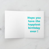 "HAPPY BIRTHDAY" TEDDY BEAR KAART (Binnen)