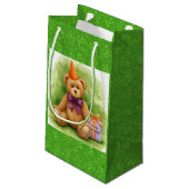 Happy Birthday!, Teddy met een cadeau, door Natash Klein Cadeauzakje (Achterkant Gekanteld)