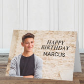 Happy Birthday Teen Boy Foto Ouders Siblings Kaart