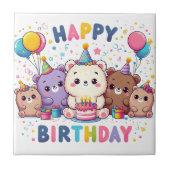 Happy Birthday Tegeltje (Voorkant)