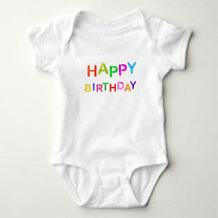 Happy Birthday-tekst afspelen Romper