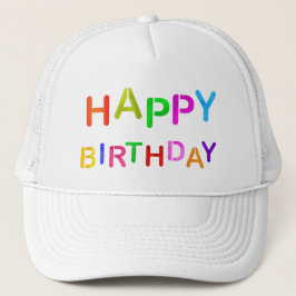 Happy Birthday-tekst afspelen Trucker Pet