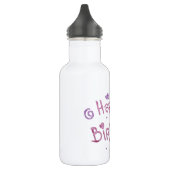 Happy Birthday-tekst afspelen Waterfles (Links)