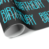 Happy Birthday-tekst en ballonnen Cadeaupapier (Rol Hoek)