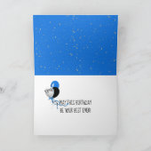 Happy Birthday-tekst met Gold Confetti Kaart (Binnen)