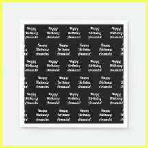  Happy Birthday-tekst | Zwart-wit