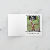 Happy Birthday Telefoon App Humor Kaart (Binnen)