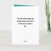 Happy Birthday 🎾 Tennis green 💚 Birthday 🎉 Card Kaart (Achterkant)