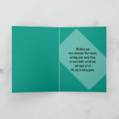 Happy Birthday 🎾 Tennis green 💚 Birthday 🎉 Card Kaart (Binnen)