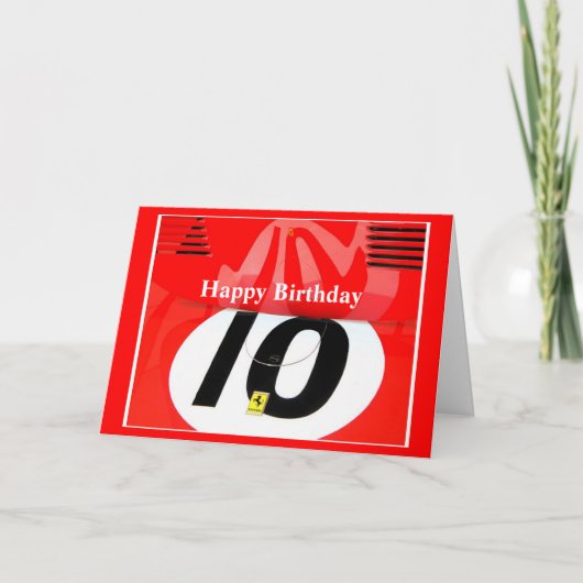 Happy Birthday Tens Kaart (Voorkant)