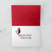 Happy Birthday Text en Gold Confetti Kaart (Binnen)