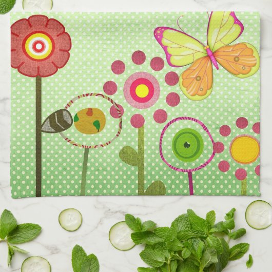 Happy Birthday Theedoek (Gevouwen)