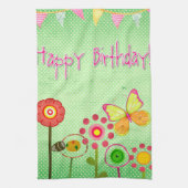 Happy Birthday Theedoek (Verticaal)