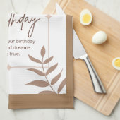 Happy Birthday Theedoek (Quarter Fold)