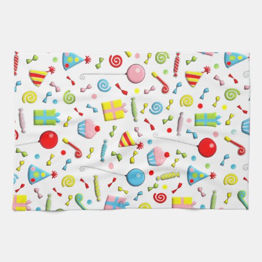 Happy Birthday Theedoek (Horizontaal)