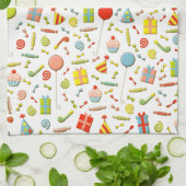 Happy Birthday Theedoek (Gevouwen)