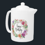 happy Birthday Theepot<br><div class="desc">happy Birthday teapot
Hogar > Cocina > Tazas, jarras y botellas de agua > Teteras</div>