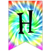 Happy Birthday Tie Dye Design Bunting Flags Banner (Tweede vlag)
