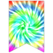 Happy Birthday Tie Dye Design Bunting Flags Banner (Eerste vlag)