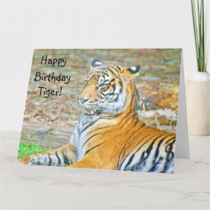 Happy Birthday Tiger Kaart