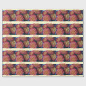 Happy Birthday Tiled Rozen Wrapping Paper Cadeaupapier (Vlak)