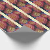 Happy Birthday Tiled Rozen Wrapping Paper Cadeaupapier (Hoek)