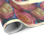 Happy Birthday Tiled Rozen Wrapping Paper Cadeaupapier (Rol Hoek)