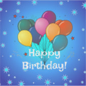 Happy Birthday...time to celebrate! Sticker (Voorkant)