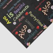 Happy Birthday Tissue Paper Ava Tissuepapier (Detail)