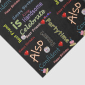 Happy Birthday Tissue Paper Best Friend Tissuepapier (Detail)