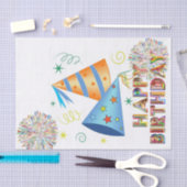 Happy Birthday Tissue Paper Birthday Petten Tissuepapier (Craft)