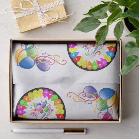 Happy Birthday Tissue Paper Bumblebee Tissuepapier (Geschenk)