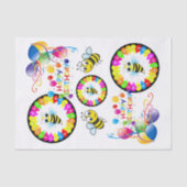 Happy Birthday Tissue Paper Bumblebee Tissuepapier (Voorkant)