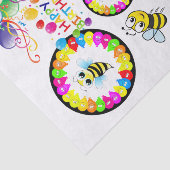 Happy Birthday Tissue Paper Bumblebee Tissuepapier (Detail)