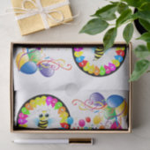 Happy Birthday Tissue Paper Bumblebee Tissuepapier (Geschenk)