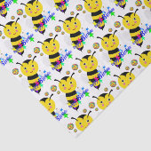 Happy Birthday Tissue Paper Bumblebee Tissuepapier (Detail)