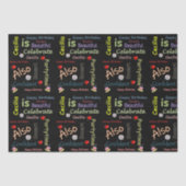 Happy Birthday Tissue Paper Cecilia Tissuepapier (Voorkant)