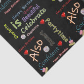 Happy Birthday Tissue Paper Charlotte Tissuepapier (Detail)