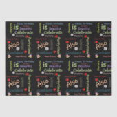 Happy Birthday Tissue Paper Charlotte Tissuepapier (Voorkant)